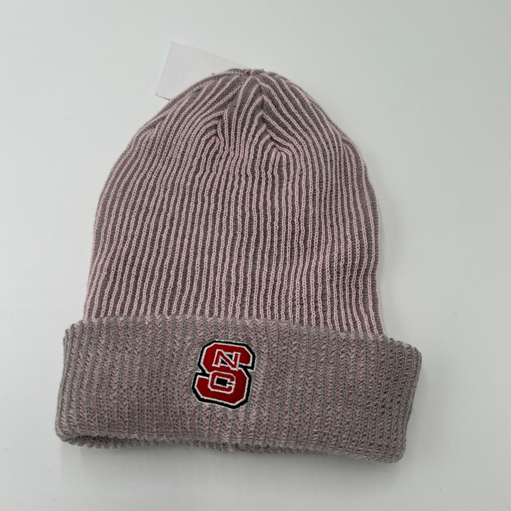 Adidas NC State Wolfpack Gray Knit Beanie Hat NCAA Cuffed Winter Cap